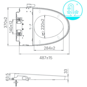 Ảnh công trình thực tế Bồn Cầu INAX AC-902/CW-S32VN 1 Khối Nắp Rửa Cơ