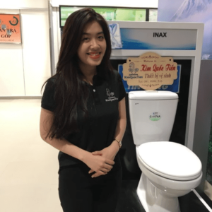 Ảnh công trình thực tế Bồn Cầu INAX C-117VA (C117VA) 2 Khối Xả Gạt Nắp Thường