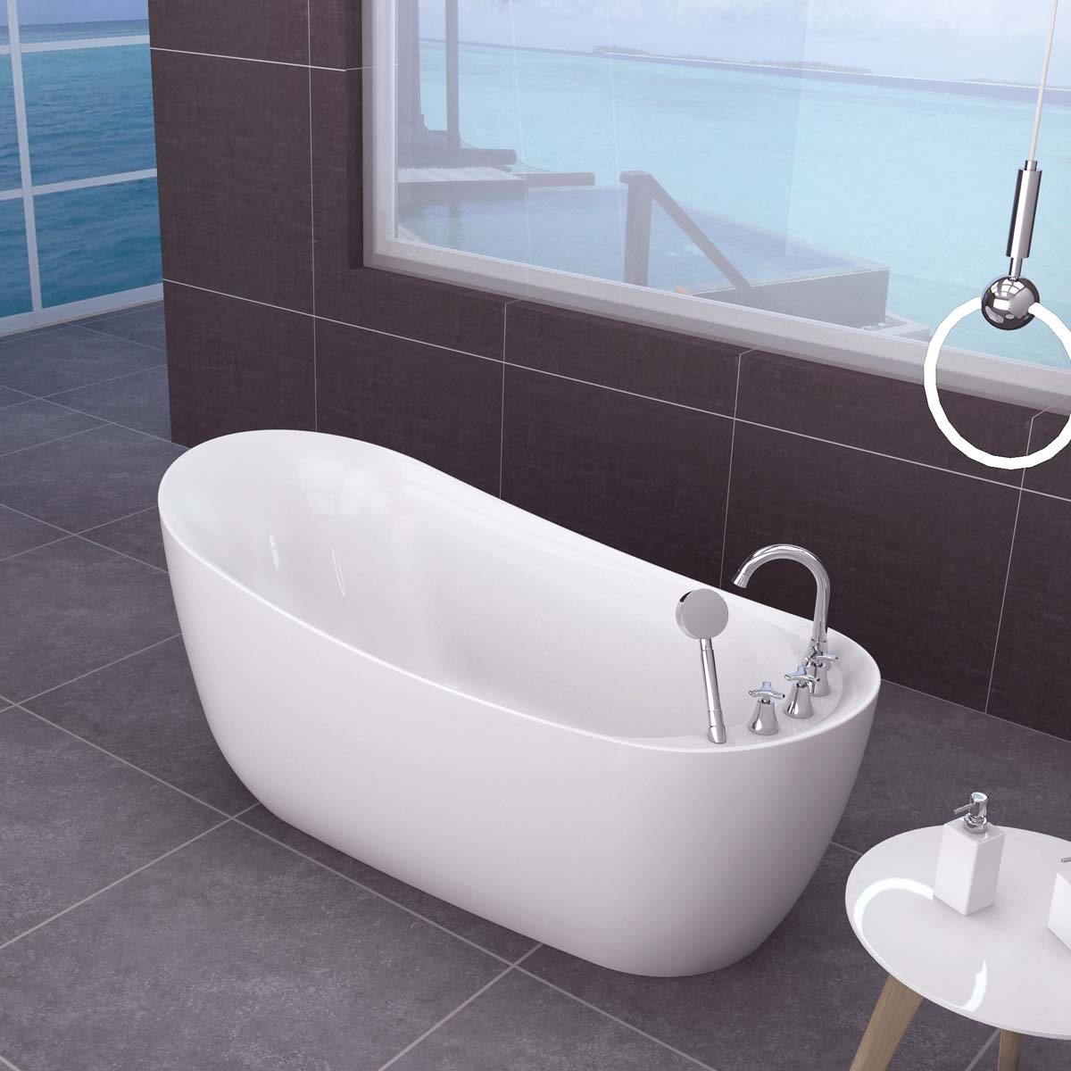 Ảnh công trình thực tế Bồn Tắm MOWOEN MW8235F-170 1700mm