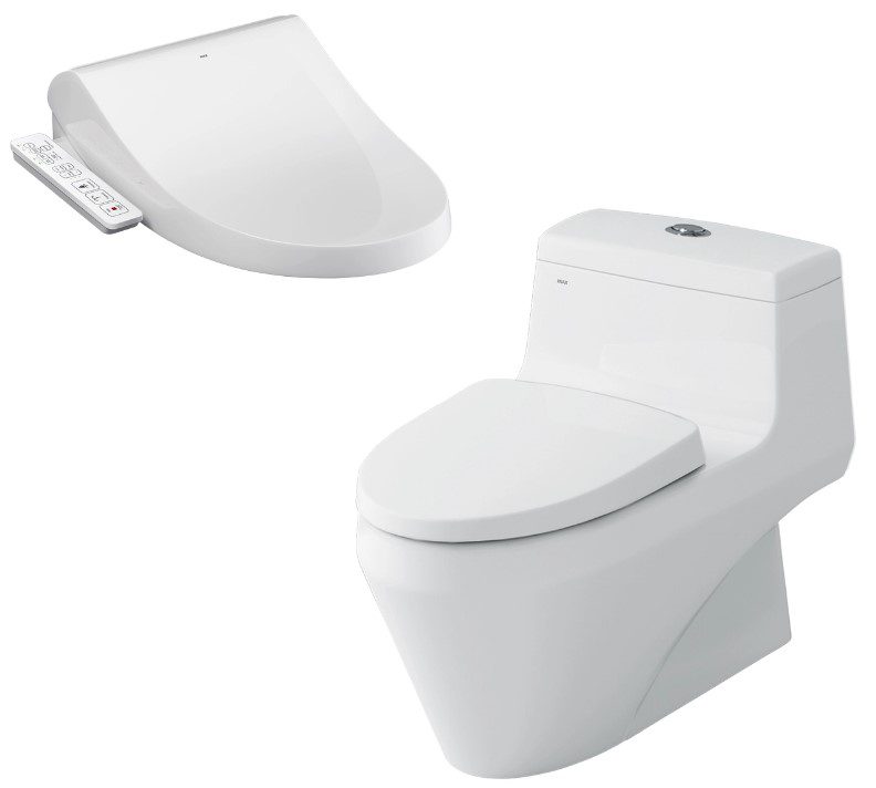 Bồn cầu một khối INAX AC-1035+CW-H18VN nắp rửa điện tử