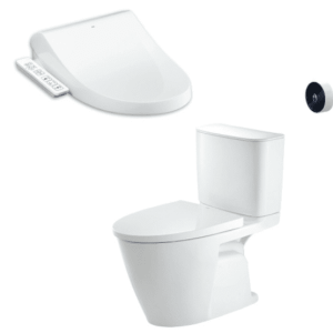 Bồn cầu hai khối INAX ACT-602+CW-H17VN Nắp điện tử xả cảm ứng