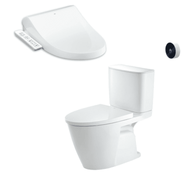 Bồn cầu hai khối INAX ACT-602+CW-H17VN Nắp điện tử xả cảm ứng