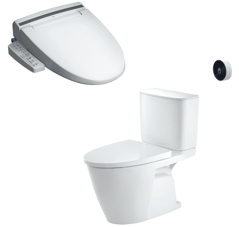 Bồn cầu hai khối INAX ACT-602+CW-KB22AVN Nắp điện tử xả cảm ứng
