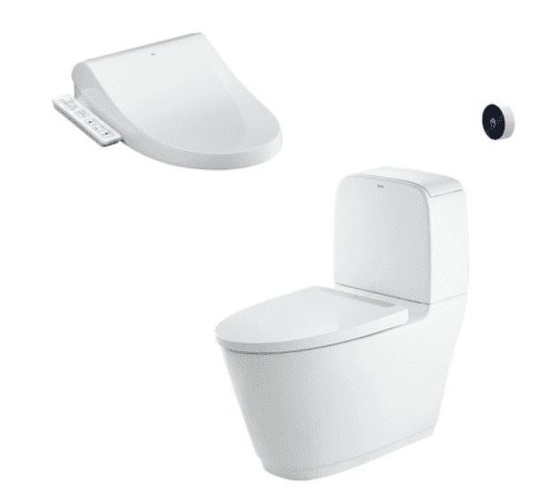 Bồn cầu hai khối INAX ACT-832+CW-H17VN Nắp điện tử xả cảm ứng