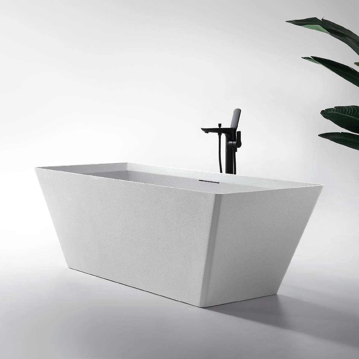 Alternative view of Bồn Tắm Đá MOWOEN MW001-Matt White 1700mm