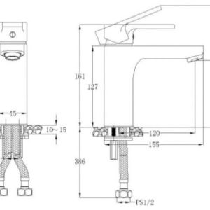 Ảnh công trình thực tế Vòi lavabo Caesar nóng lạnh BT BT570CU