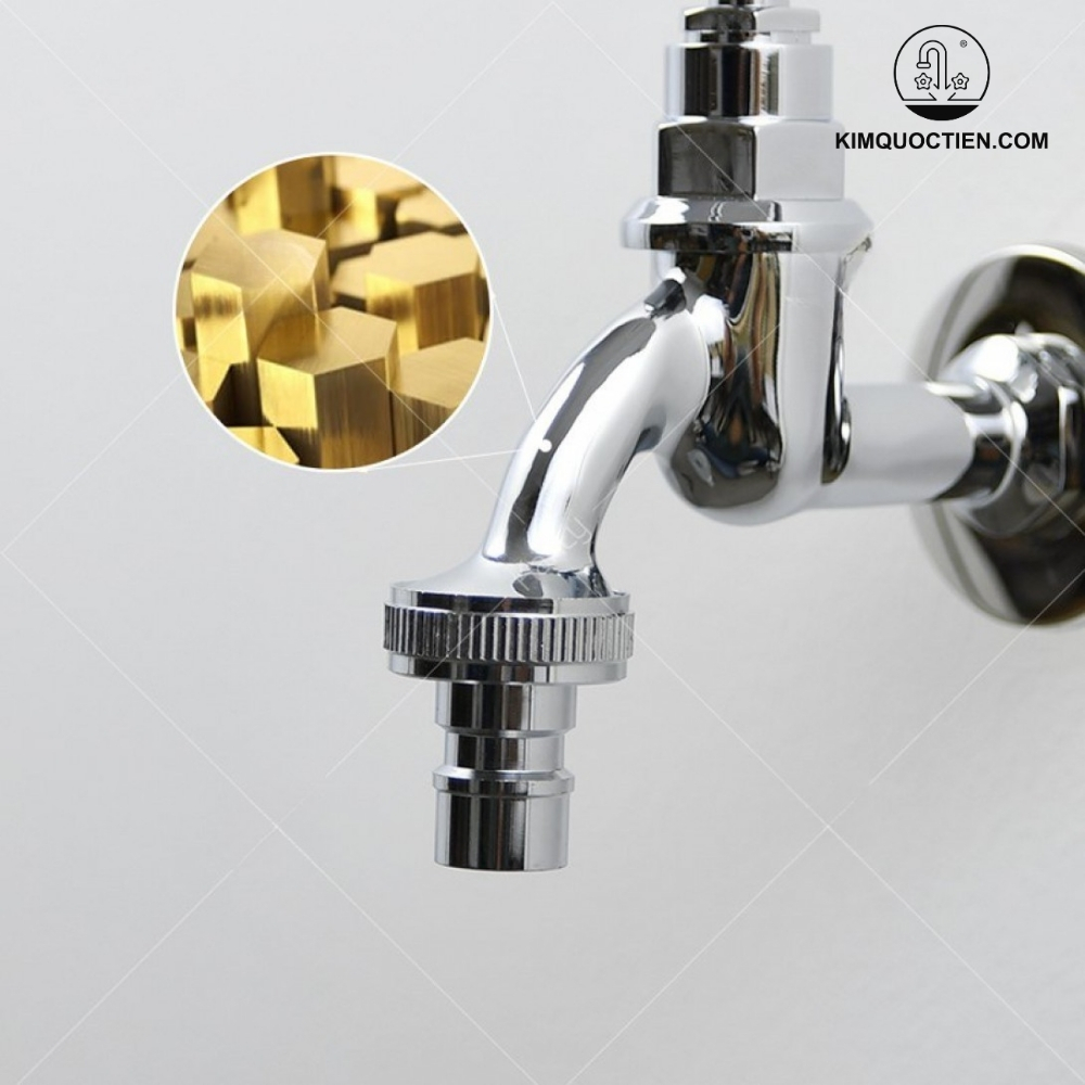 Alternative view of Vòi Lạnh Gắn Tường Kanly CHT01 Đồng Thau Mạ Chrome