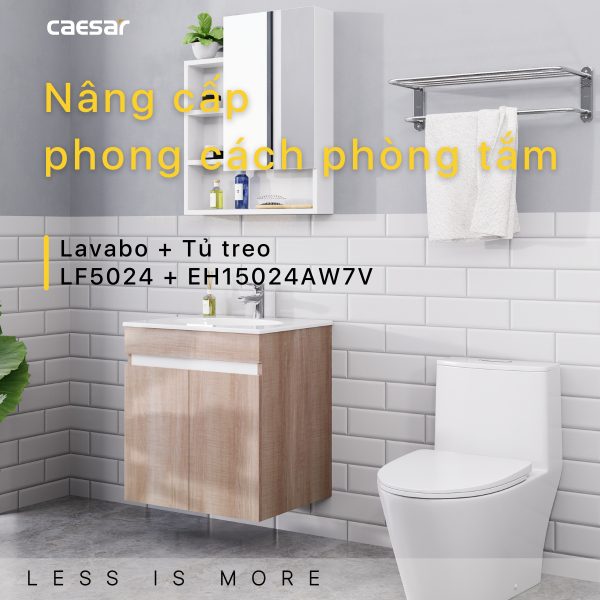 Alternative view of Bộ tủ lavabo Caesar LF5024/EH15024AW7V