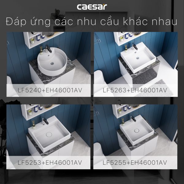 Ảnh công trình thực tế Bộ tủ lavabo Caesar LF5261/EH46001AV
