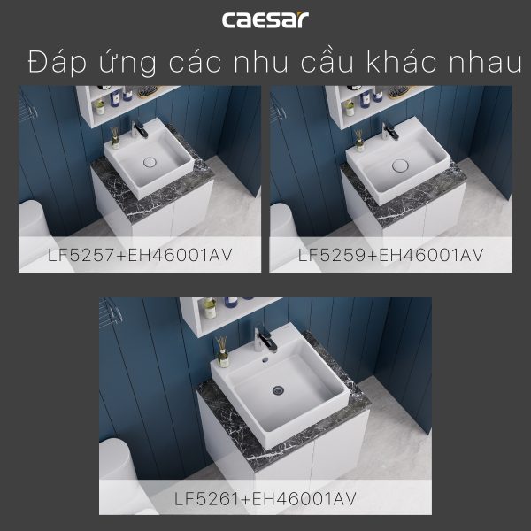 Ảnh công trình thực tế Bộ tủ lavabo Caesar LF5261/EH46001AV