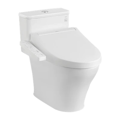 Bồn cầu điện tử TOTO MS857CDW17 1 khối kèm nắp rửa điện tử WASHLET dòng C2 – TCF23460AAA