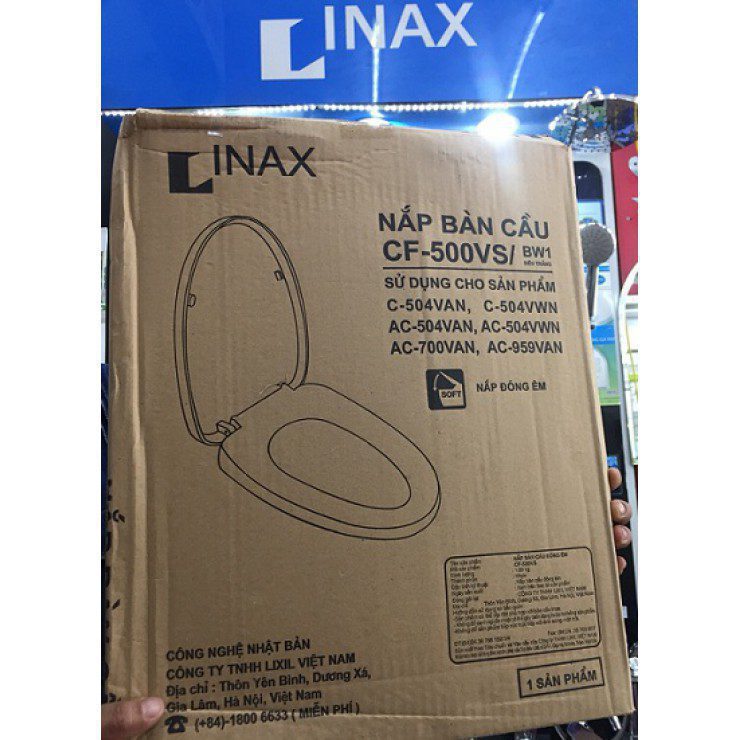 Alternative view of Nắp Êm Bồn Cầu INAX CF-500VS (C-504VAN AC-504VAN AC-700VAN AC-959VAN)
