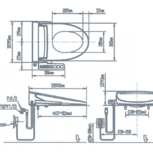 Ảnh công trình thực tế Nắp rửa điện tử INAX CW-H20VN