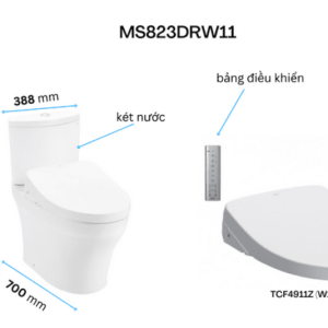 Ảnh công trình thực tế Bồn Cầu Điện Tử TOTO CS838DW11#XW Kèm Nắp Rửa Điện Tử WASHLET Dòng S7 – TCF4911Z (220V)