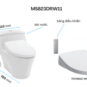 Ảnh công trình thực tế Bồn Cầu Điện Tử TOTO MS823DRW11#XW Kèm Nắp Rửa Điện Tử WASHLET Dòng S7 – TCF4911Z (220V)