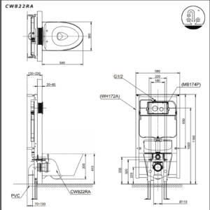 Ảnh công trình thực tế Bồn Cầu TOTO MS823DRT8#XW một khối Nắp Đóng Êm TC600VS