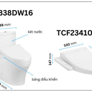 Ảnh công trình thực tế Bồn Cầu Điện Tử TOTO CS838DW16#XW Kèm Nắp Rửa Điện Tử WASHLET Dòng C2 – TCF23410AAA (220V)