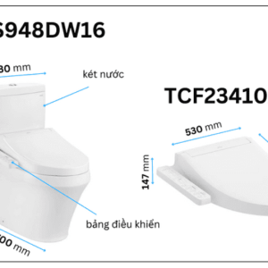 Ảnh công trình thực tế Bồn Cầu Điện Tử TOTO CS948DW16#XW Kèm Nắp Rửa Điện Tử WASHLET Dòng C2 – TCF23410AAA (220V)