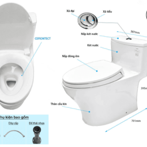 Ảnh công trình thực tế Bồn Cầu TOTO MS885DT2#XW 1 khối Nắp Đóng Êm TC393VS