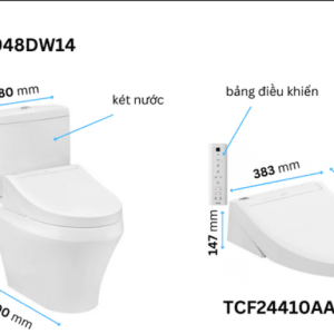 Ảnh công trình thực tế Bồn Cầu Điện Tử TOTO CS948DW14#XW Kèm Nắp Rửa Điện Tử WASHLET Dòng C5 – TCF24410AAA (220V)