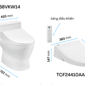 Ảnh công trình thực tế Bồn Cầu WASHLET TOTO MS188VKW14 1 Khối Kèm Nắp Điện Tử TCF24410AAA (220V)