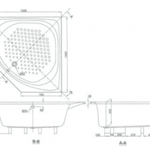 Alternative view of Bồn Tắm TOTO PAY1300PE#W/DB505R-2B Góc