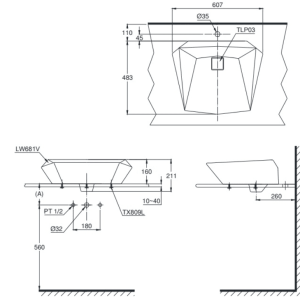 Ảnh công trình thực tế Chậu Rửa Mặt TOTO LT681#W Đặt Bàn