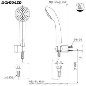 Ảnh công trình thực tế Sen Tắm TOTO TVSM110RUR/DGH104ZR Nóng Lạnh