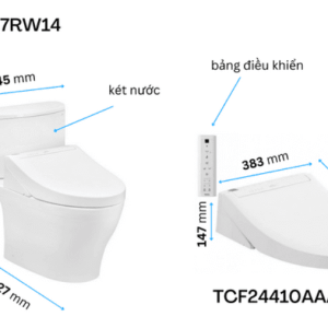 Ảnh công trình thực tế Bồn Cầu Điện Tử TOTO CS767RW14#XW Kèm Nắp Rửa Điện Tử WASHLET Dòng C5 – TCF24410AAA (220V)