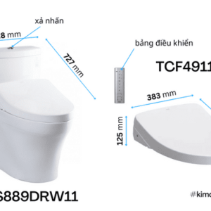 Ảnh công trình thực tế Bồn Cầu Điện Tử TOTO MS889DRW11#XW Kèm Nắp Rửa Điện Tử WASHLET Dòng S7 – TCF4911Z (220V)