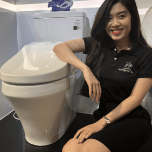 Ảnh công trình thực tế Bồn Cầu Điện Tử TOTO CS945DNW6#XW Kèm Nắp Rửa Điện Tử WASHLET Dòng C5 – TCF6531Z (220V)