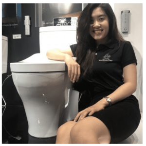 Ảnh công trình thực tế Bồn Cầu Điện Tử TOTO CS769DRW7#XW Kèm Nắp Rửa Điện Tử WASHLET Dòng C2 – TCF6631A (220V)