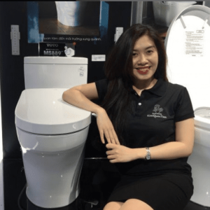 Ảnh công trình thực tế Bồn Cầu TOTO MS889DRE2#XW 1 Khối Nắp Rửa Cơ TCW07S