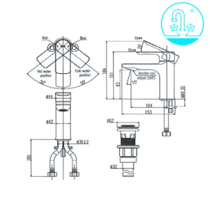 Ảnh công trình thực tế Vòi Lavabo INAX LFV-612S Nóng Lạnh