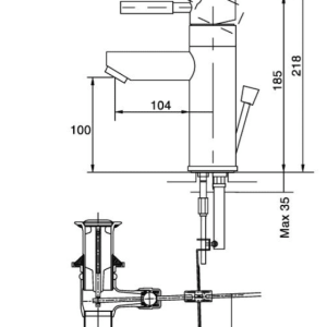 Ảnh công trình thực tế Vòi Lavabo INAX LFV-8000S Nóng Lạnh