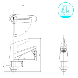 Alternative view of Vòi Lavabo INAX LFV-17 Lạnh