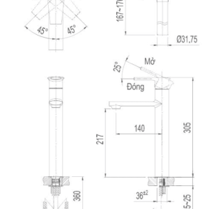 Ảnh công trình thực tế Vòi Lavabo INAX LFV-7100SH Nóng Lạnh Thân Cao