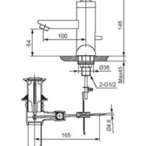 Ảnh công trình thực tế Vòi Lavabo INAX LFV-4000S Nóng Lạnh
