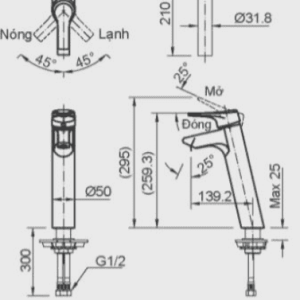Ảnh công trình thực tế Vòi Lavabo INAX LFV-6012SH Nóng Lạnh