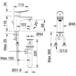 Ảnh công trình thực tế Vòi Lavabo INAX LFV-502S Nóng Lạnh