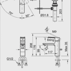 Ảnh công trình thực tế Vòi Lavabo INAX LFV-5012S Nóng Lạnh