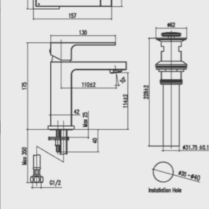 Ảnh công trình thực tế Vòi Lavabo INAX LFV-402S Nóng Lạnh