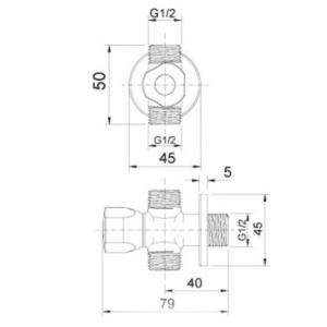 Ảnh công trình thực tế Van Vặn Khóa INAX A-703-7 2 Chiều