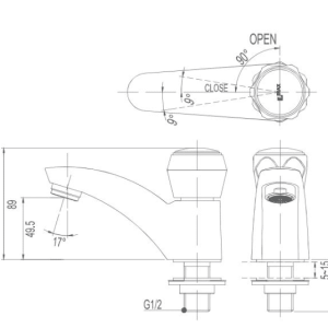 Alternative view of Vòi Lavabo INAX LFV-12A Lạnh