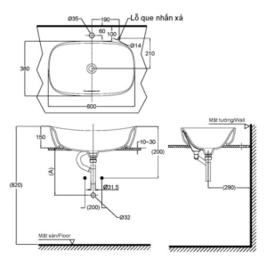 Ảnh công trình thực tế Chậu Rửa Mặt TOTO PJS07WE#GW Đặt Bàn Đá Cẩm Thạch