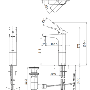 Ảnh công trình thực tế Vòi Lavabo TOTO TTLR302FV-1 Gật Gù Nóng Lạnh REI-S