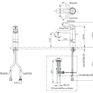 Ảnh công trình thực tế Vòi Lavabo TOTO TVLM111NS Gật Gù Nóng Lạnh NEW STANDARD