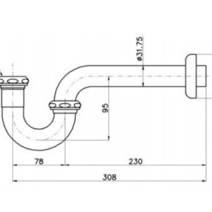 Alternative view of Ổng Thải Xả Nước Co Chữ P TVLF401