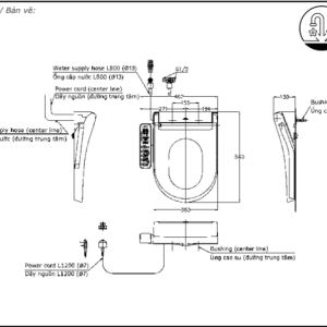 Ảnh công trình thực tế Nắp Rửa Điện Tử Washlet TOTO TCF33370GAA#NW1 Dòng S2