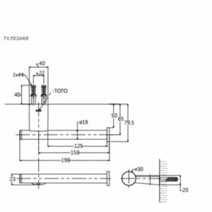 Alternative view of Hộp Đựng Giấy Vệ Sinh TOTO TX703ARR